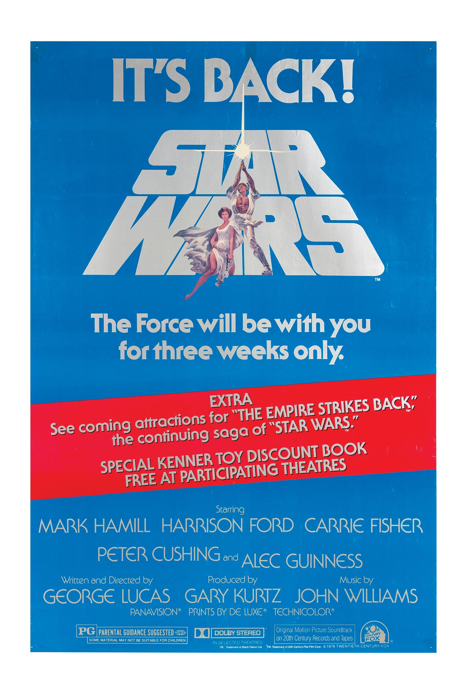 Star Wars Re-Release One Sheet Poster. (1 of 1)