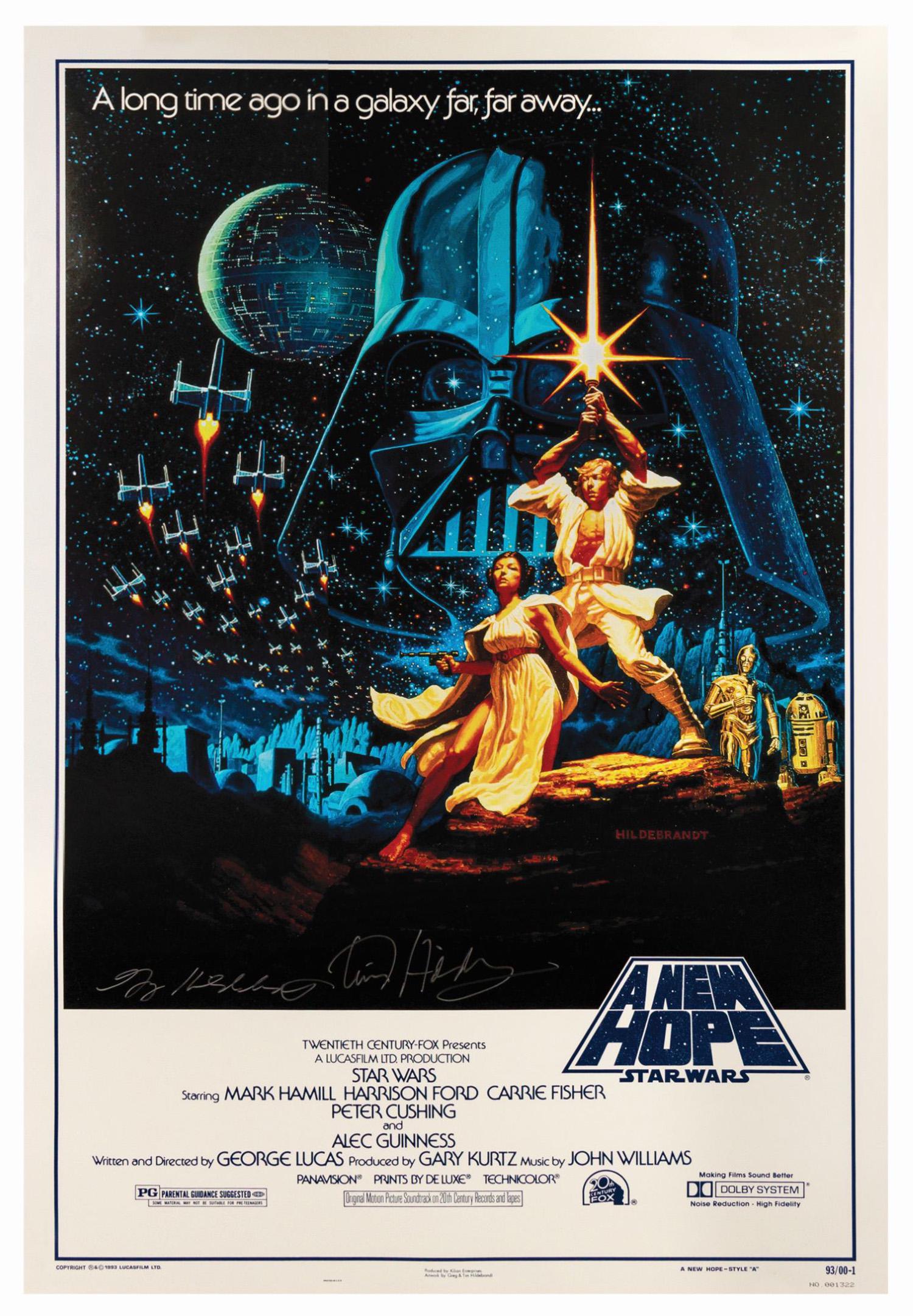 Hildebrandt Signed Star Wars 15th Anniversary Poster. (1 of 2)
