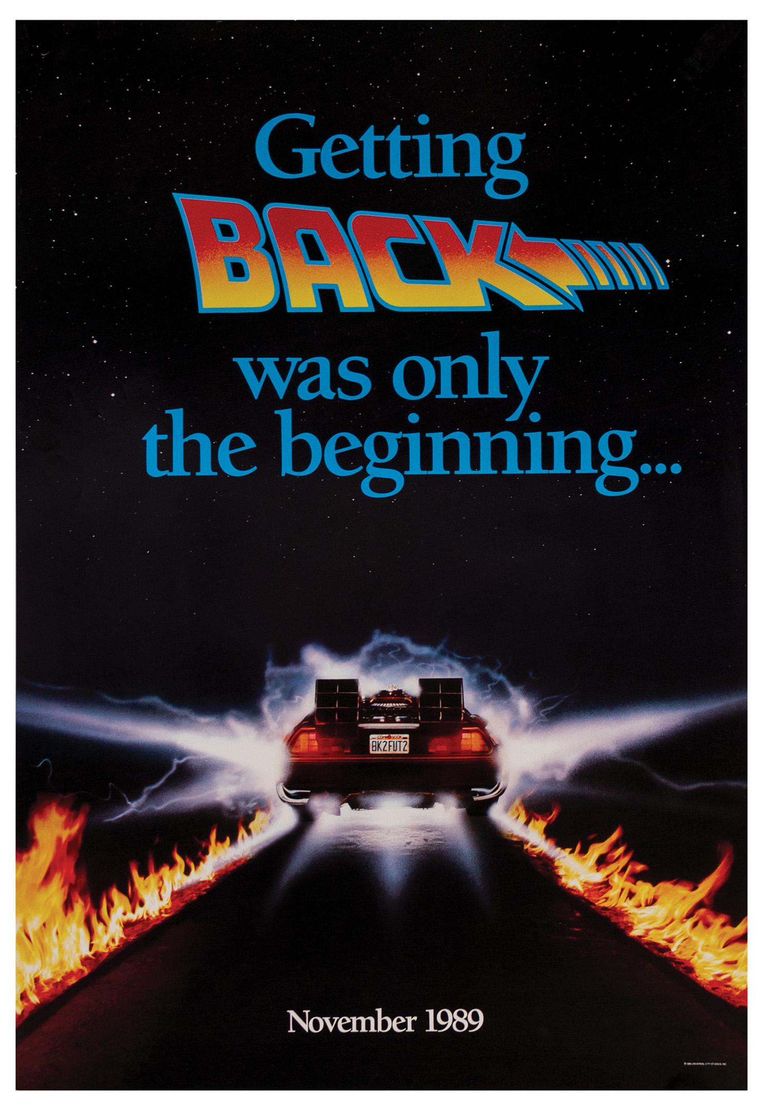 Back to the Future Part II Advance One Sheet Poster. (1 of 2)