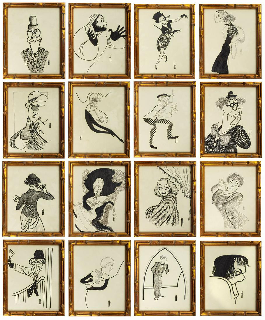 Set of (16) Caricature Props from The Rocketeer. (1 of 17)