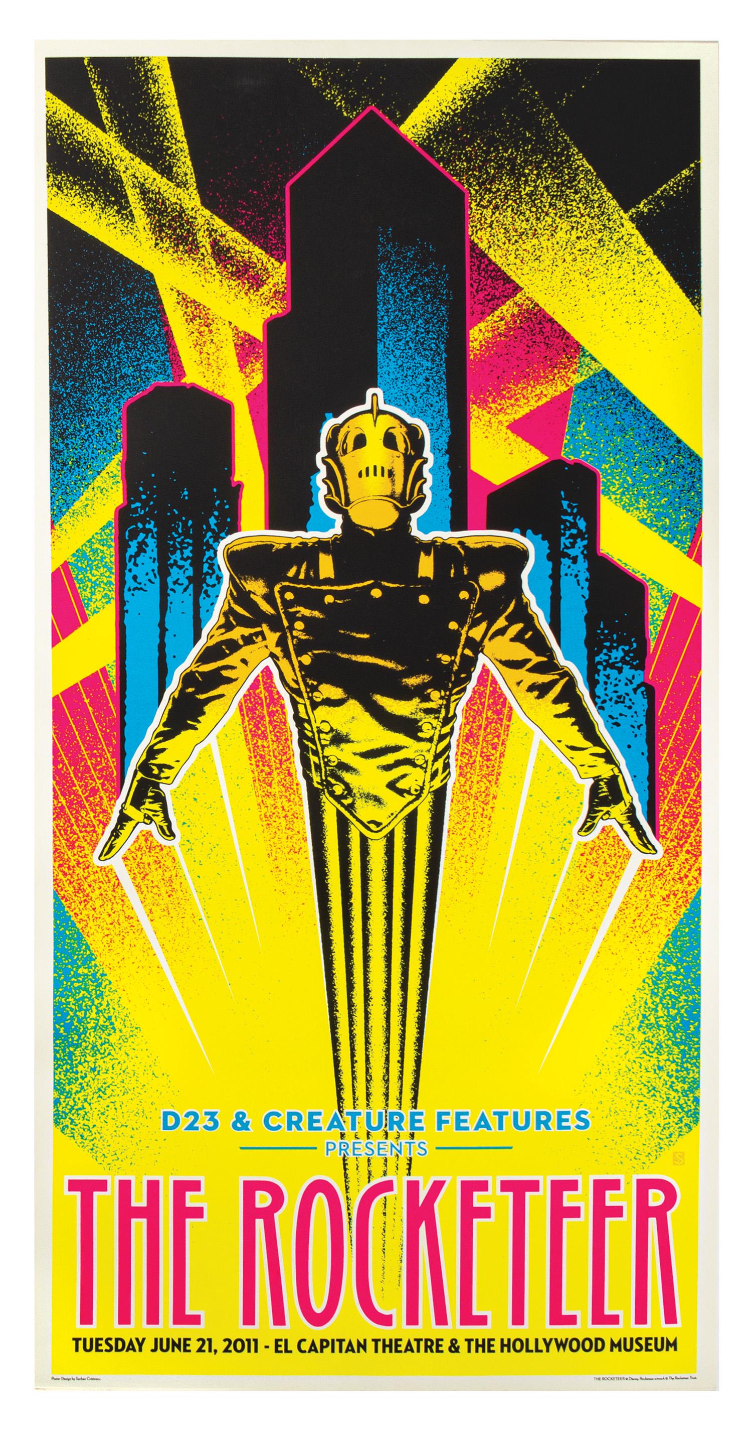 The Rocketeer 20th Anniversary Blacklight Poster. (1 of 1)