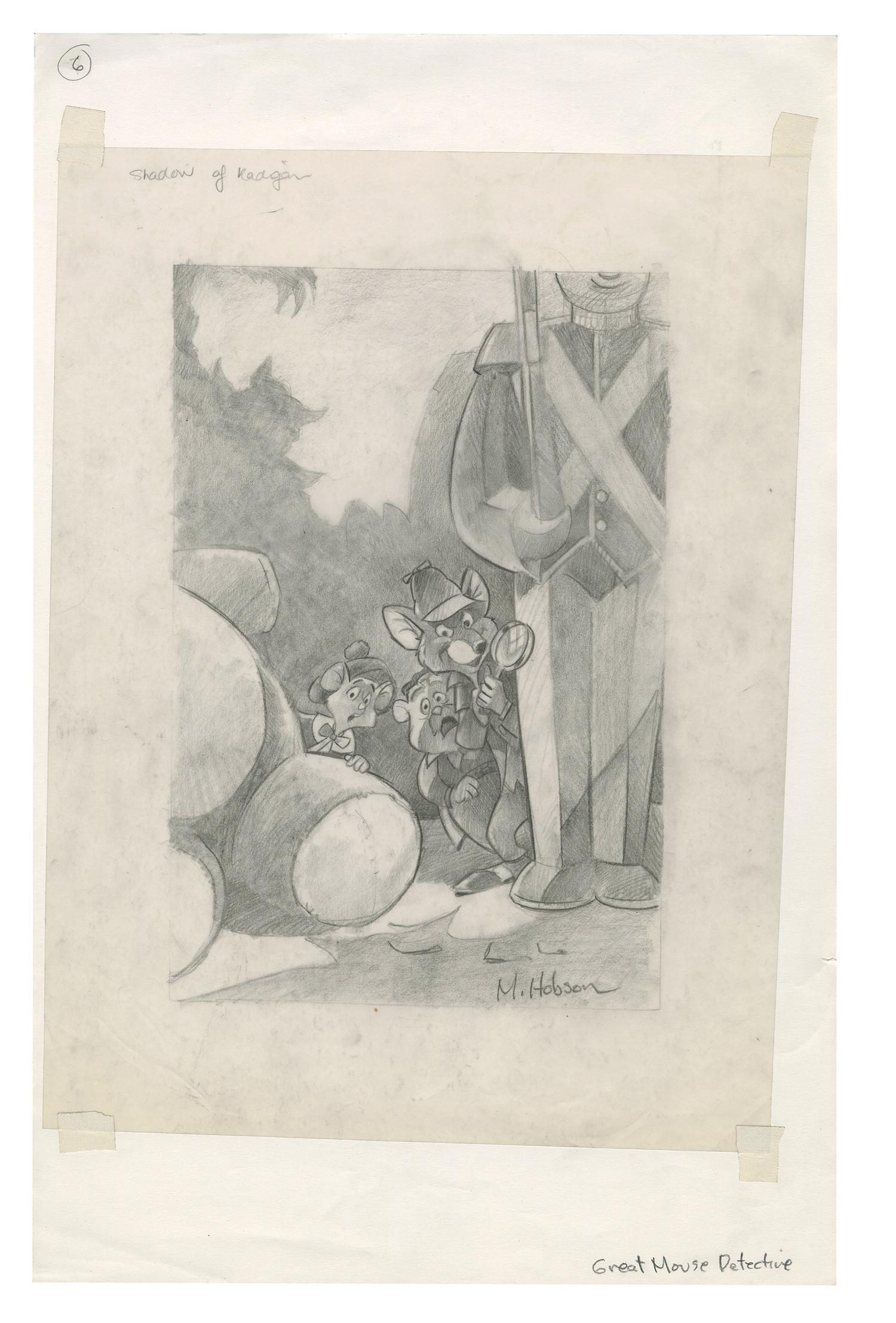 The Great Mouse Detective Promotional Drawing. (1 of 1)