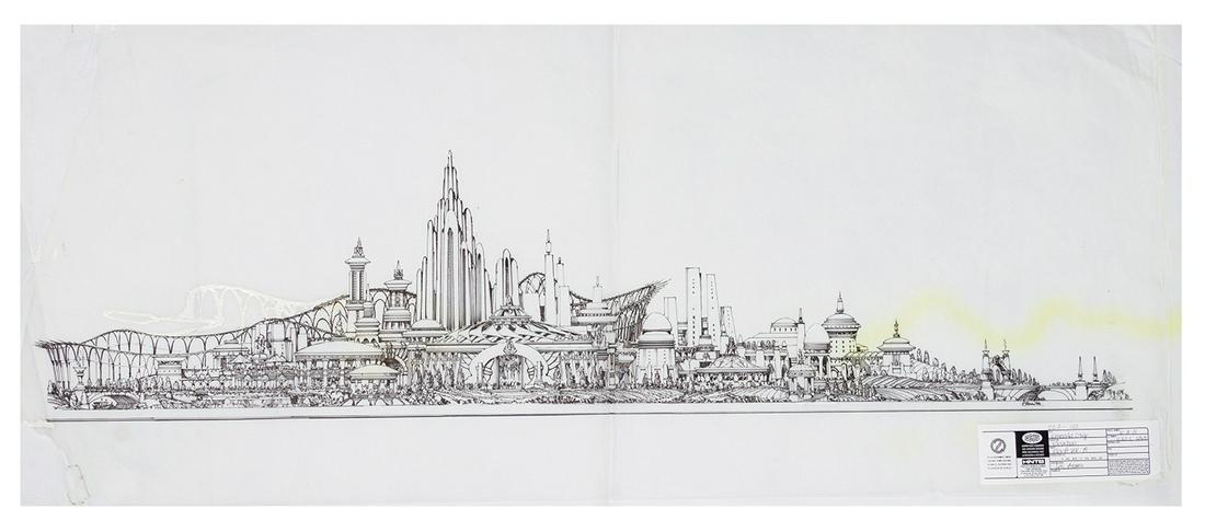 Oz Emerald City Original Elevation Drawing. (1 of 6)