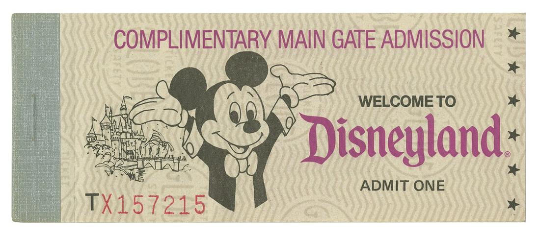 Complimentary Main Gate Admission Ticket Book. (1 of 2)