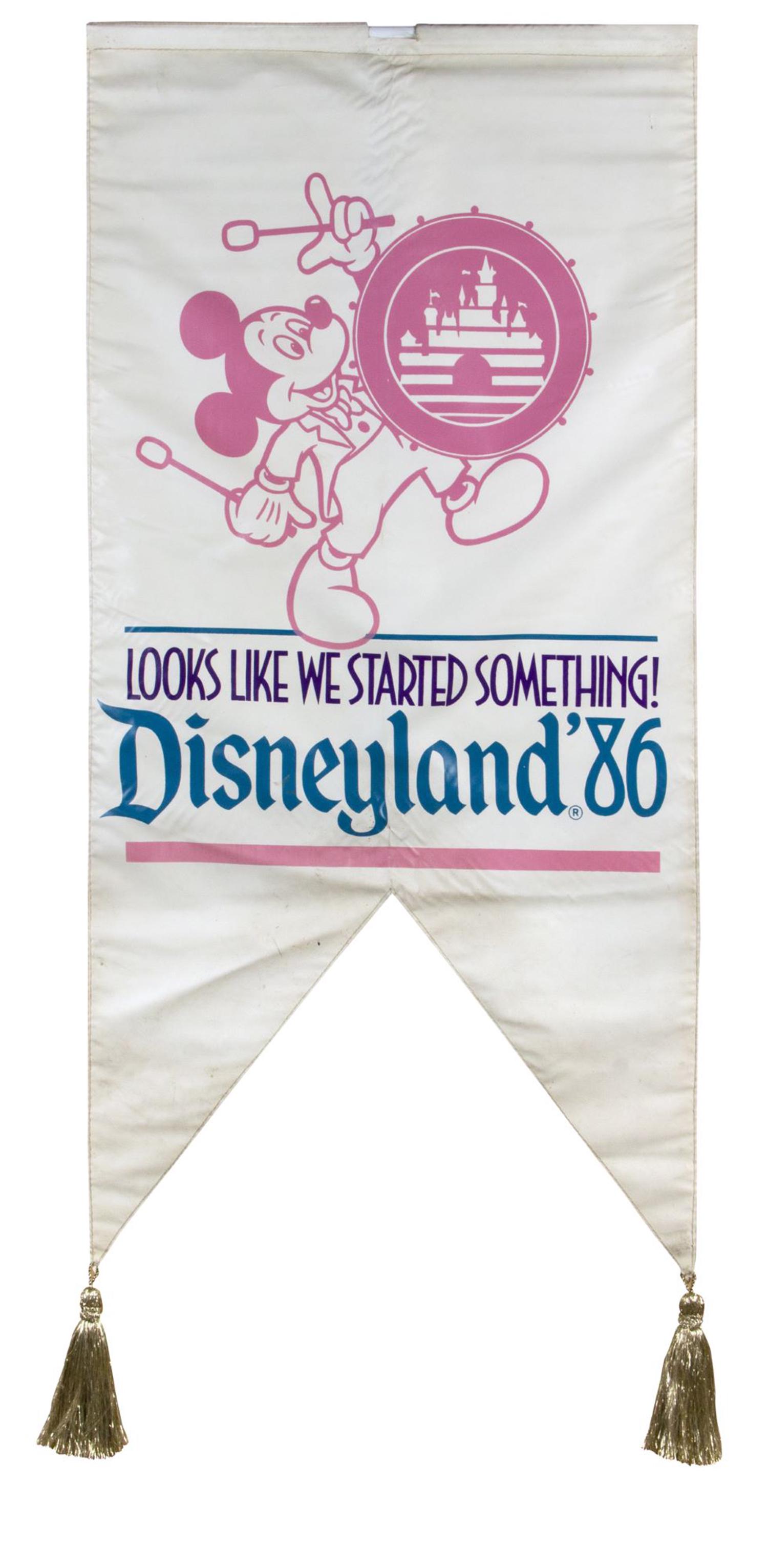 1986 Mickey Mouse Banner. (1 of 1)