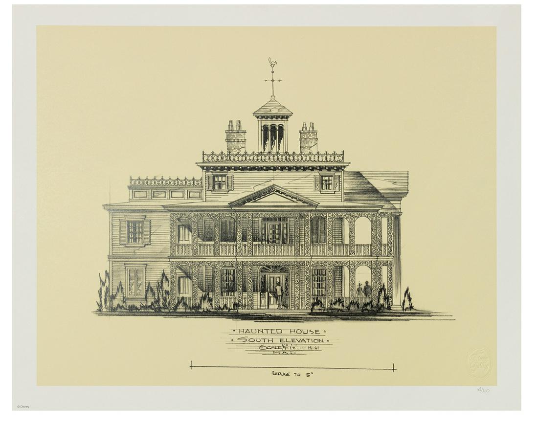 Haunted Mansion South Elevation Print. (1 of 1)
