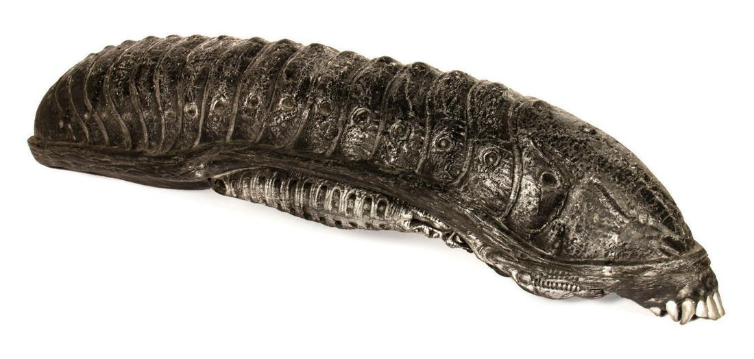 Alien vs. Predator Xenomorph Head Prop.: (20th Century Fox, 2004) An original prop head component from the blockbuster sci-fi action film, Alien vs. Predator. Bringing together two fan-favorite franchises, the film was very successful and gr