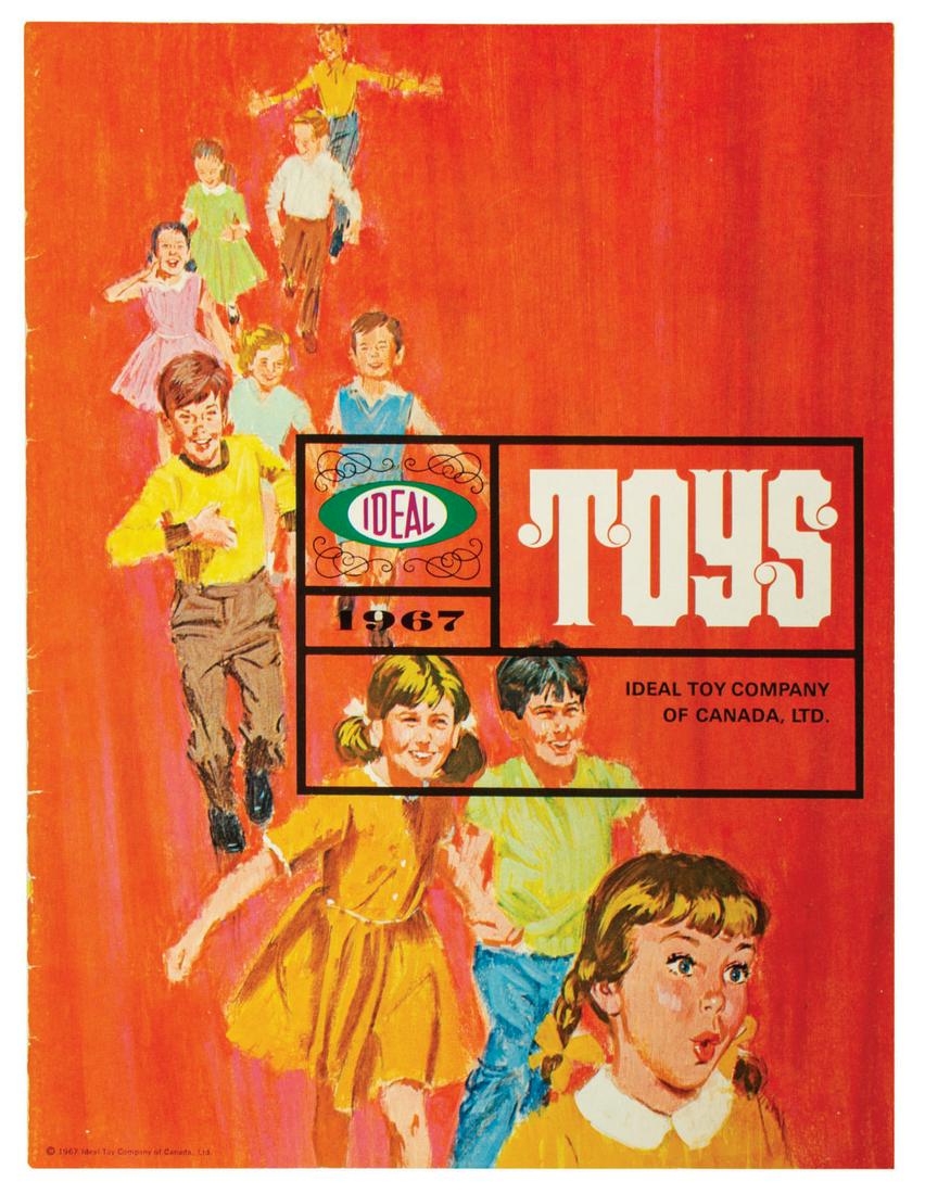 Ideal Toy Company 1967 Catalog.: (Ideal, 1967) A vintage Ideal Toy Company manufacturer's catalog for the year 1967. This profusely illustrated full-color 23-page catalog was printed for toy stores and distributors to purchase bulk i
