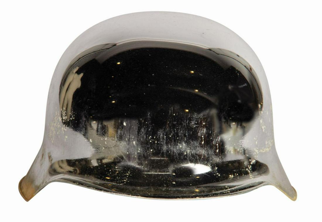 Big Daddy Roth Prototype Surf Helmet.: (Roth, c.1960s) Popularized by legendary visual artist and car customizer Ed "Big Daddy" Roth, this is a rare vintage surf helmet fashion accessory. Based on the "sauerkraut" style German army helmet,