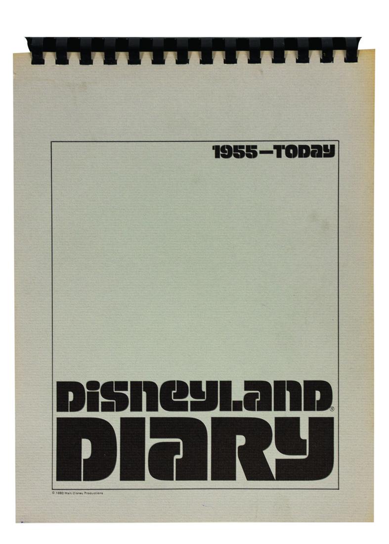 Milt Albright's Disneyland Diary Cast Member Book.: (Disneyland, 1980) An informative cast member book compiled by the park's publicity department titled "Disneyland Diary 1955-Today." From the collection of Disney Legend Milt Albright, the spiral-boun