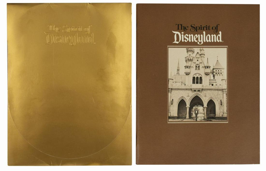 The Spirit of Disneyland Book and Invitation.: (Disneyland, 1985) A special cast and VIP exclusive book titled The Spirit of Disneyland. Published in honor of the park's 30th anniversary, the 58-page staple-bound book is illustrated with rare phot