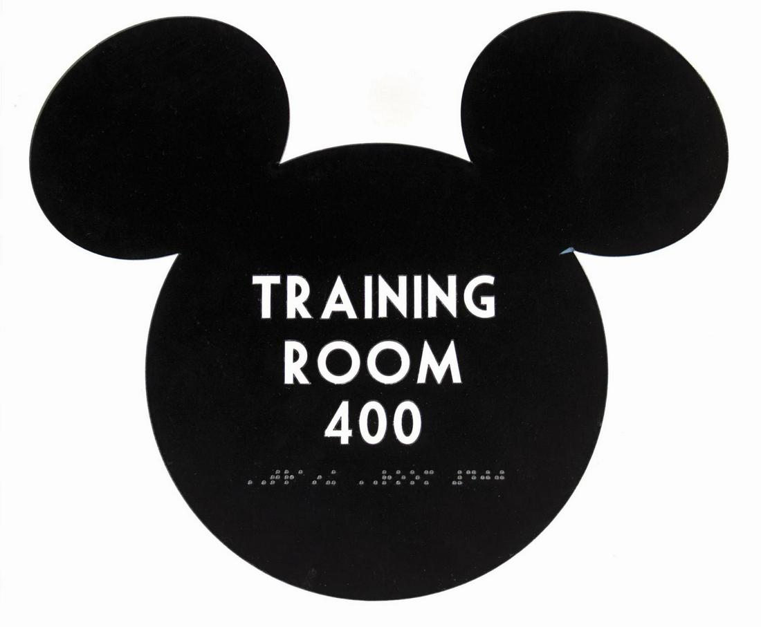 Disney Training Room Sign. (1 of 1)