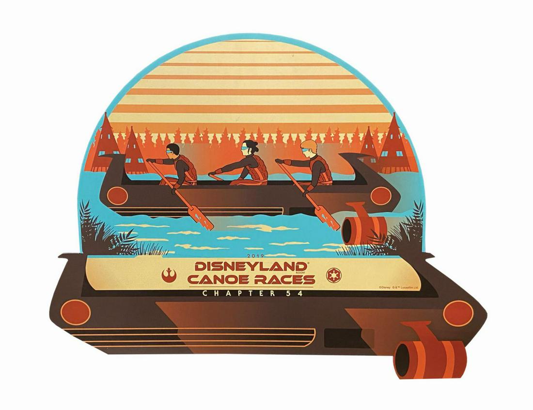 Disneyland Cast Member Canoe Races Sign. (1 of 2)