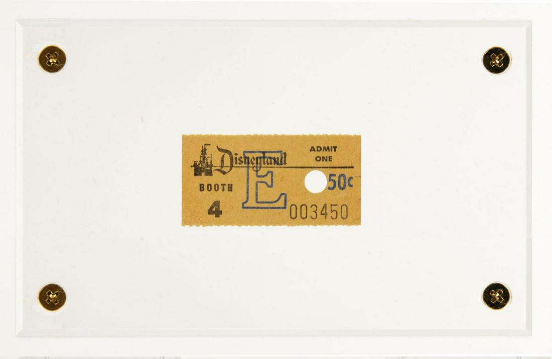 Early Disneyland Ticket Booth "E" Ticket. (1 of 2)