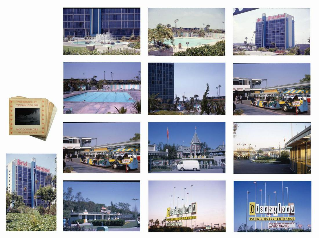 Set of (13) Main Entrance & Disneyland Hotel Slides. (1 of 15)