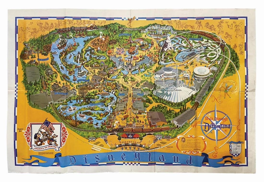 1975 Disneyland Souvenir Map. (1 of 1)
