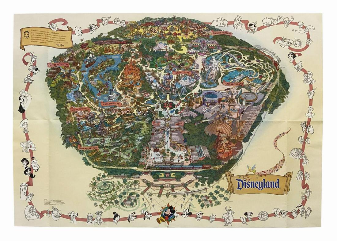 2001 Disneyland Souvenir Map. (1 of 1)