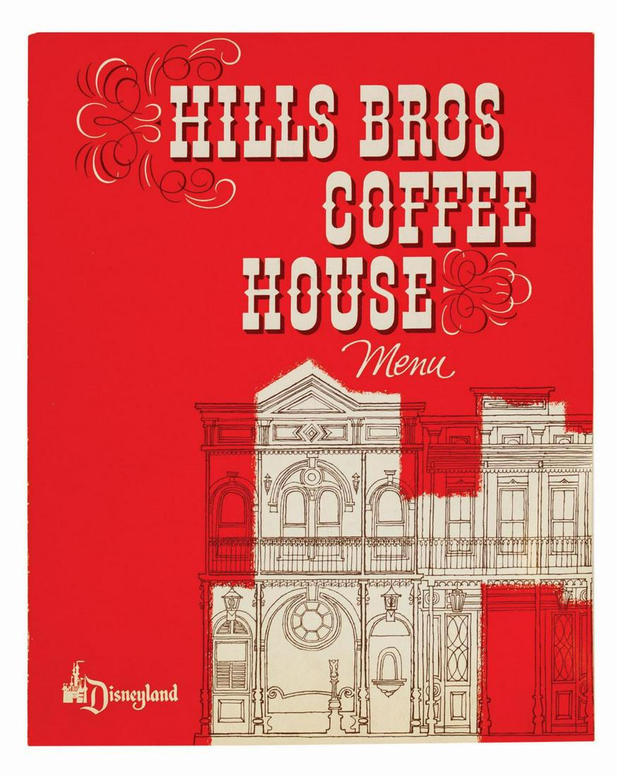 Hills Bros. Coffee House 1959 Menu. (1 of 2)