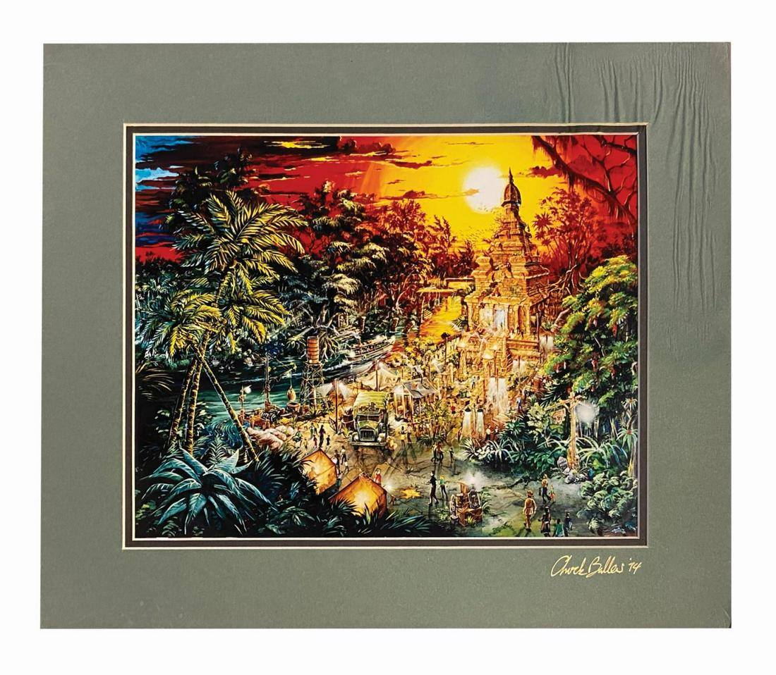 Signed Indiana Jones Adventure Concept Art Print. (1 of 2)