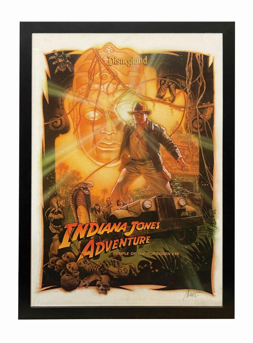 Indiana Jones Adventure Drew Struzan Signed Poster. (1 of 1)