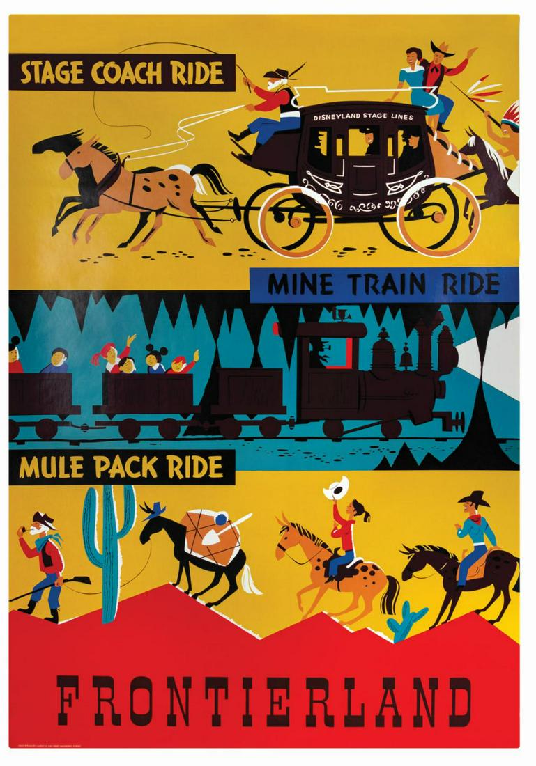 Frontierland Disney Gallery Attraction Poster. (1 of 1)