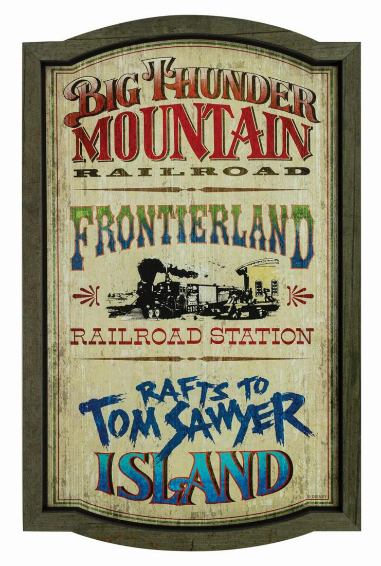 Frontierland Attractions Sign. (1 of 1)