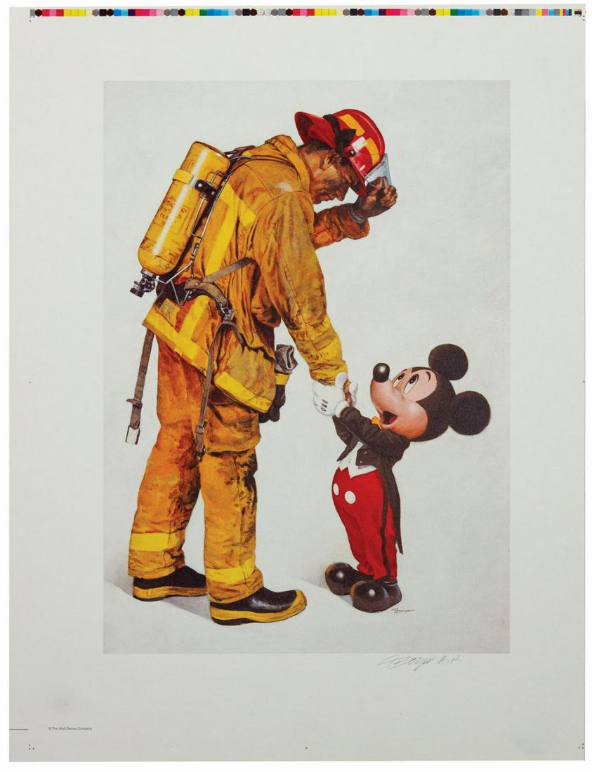Boyer "Tribute to Firefighters" Signed Artist's Proof. (1 of 2)