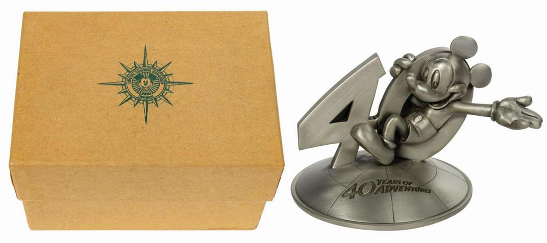40 Years of Adventure Pewter Mickey. (1 of 3)
