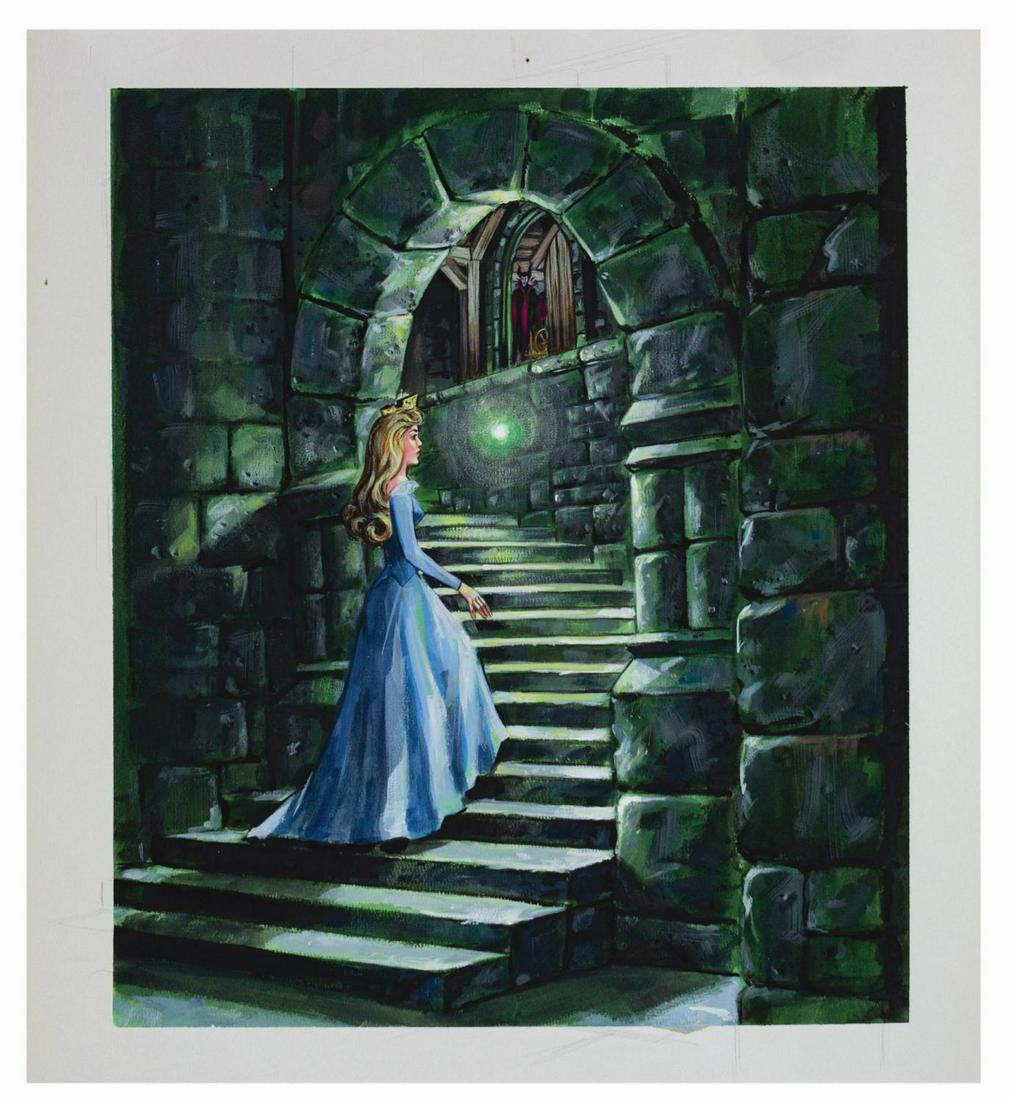 Sleeping Beauty Castle Walkthrough Concept Painting. (1 of 1)