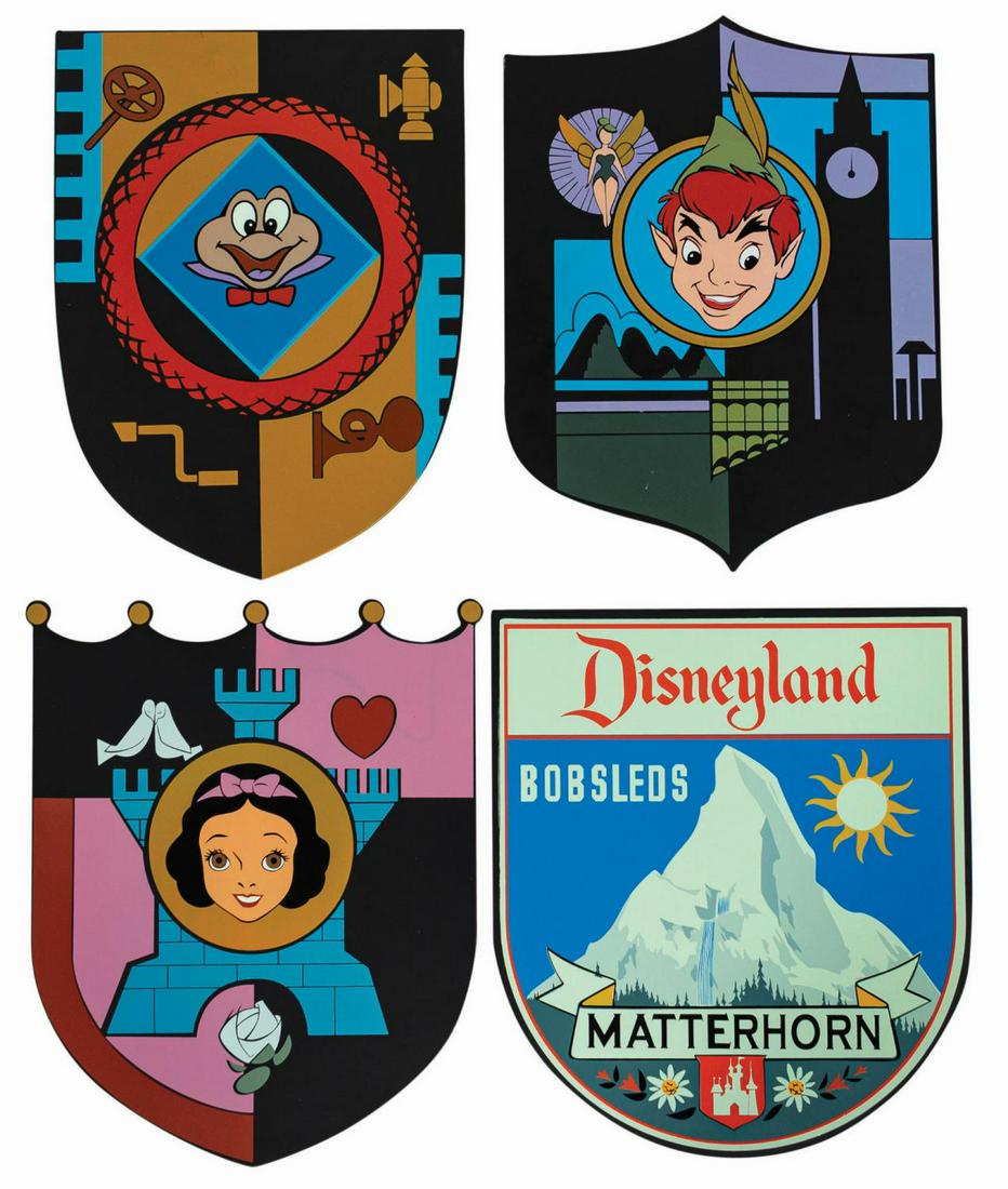 Set of (4) Fantasyland Shield Signs. (1 of 5)
