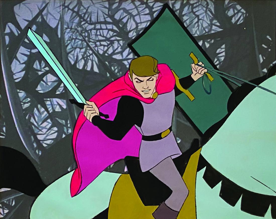 Sleeping Beauty Phillip Art Corner Production Cel. (1 of 3)