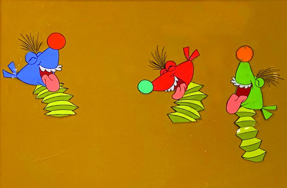 Winnie the Pooh Art Corner Production Cel. (1 of 3)