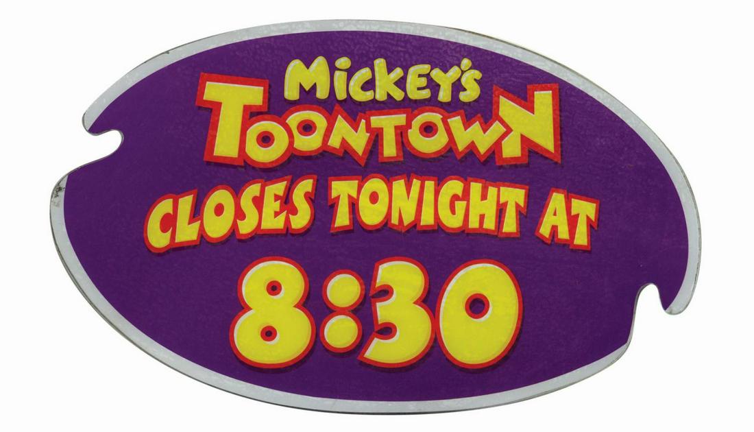 Toontown Early Closure Sign. (1 of 1)