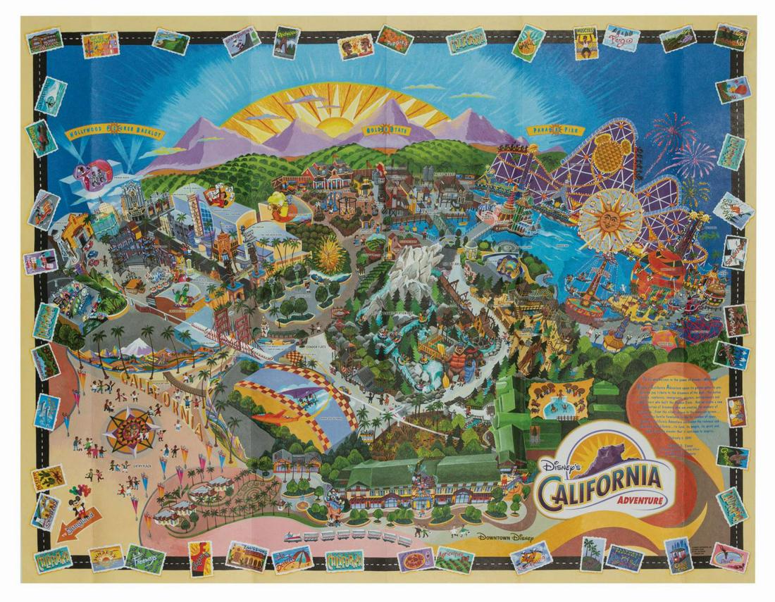 California Adventure Opening Day Park Map. (1 of 1)