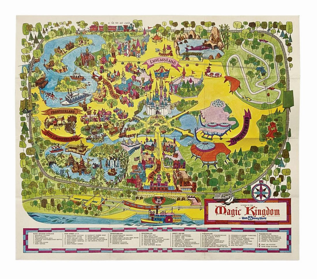 1971 Magic Kingdom Souvenir Map. (1 of 1)