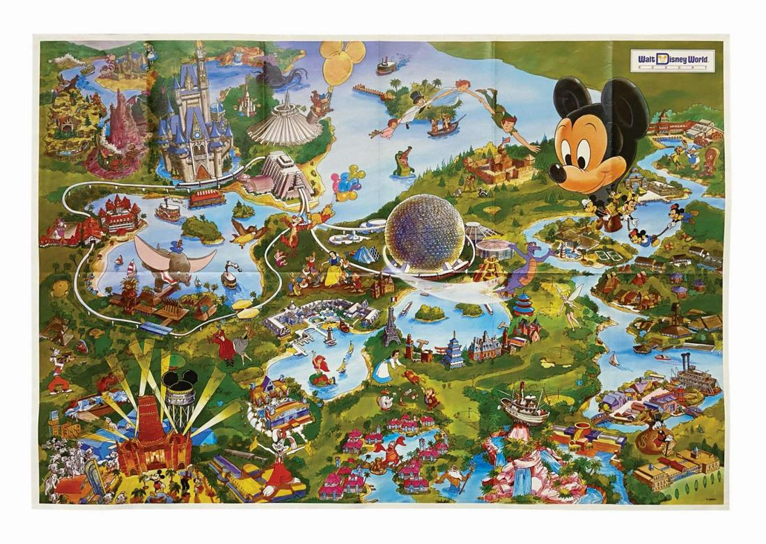 1992 Walt Disney World Resort Map. (1 of 1)