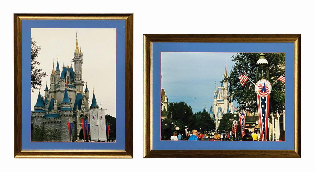 Pair of Walt Disney World Cinderella Castle Photos. (1 of 3)