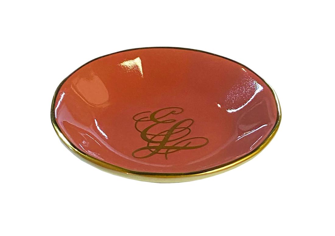 Empress Lilly Monogrammed Butter Pat Plate. (1 of 2)