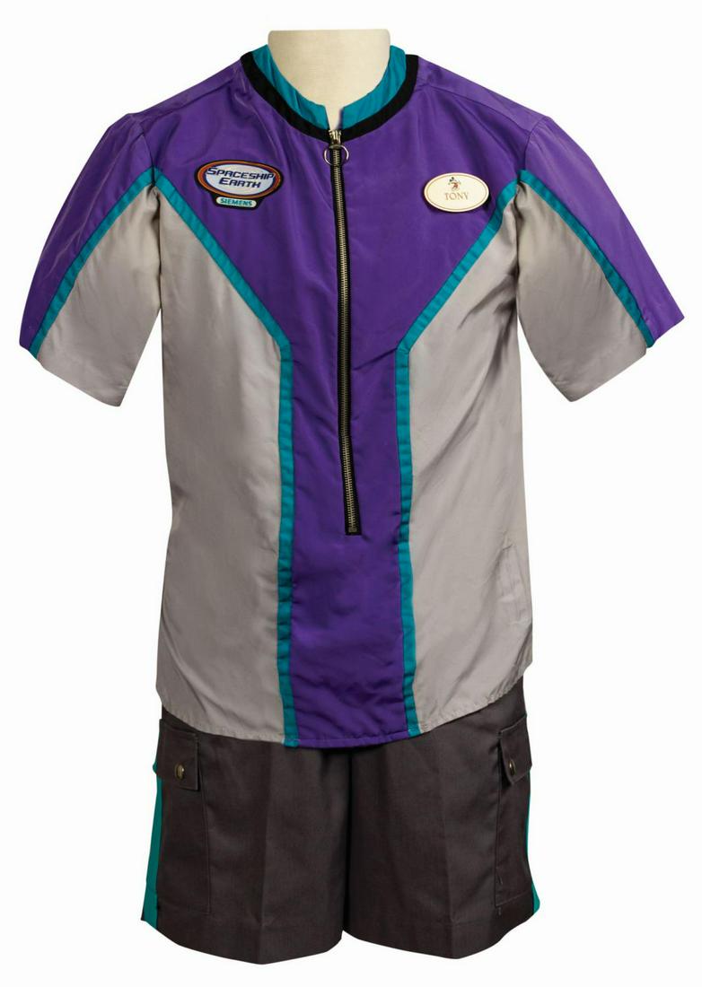 Spaceship Earth Cast Member Costume and Name Tag. (1 of 3)