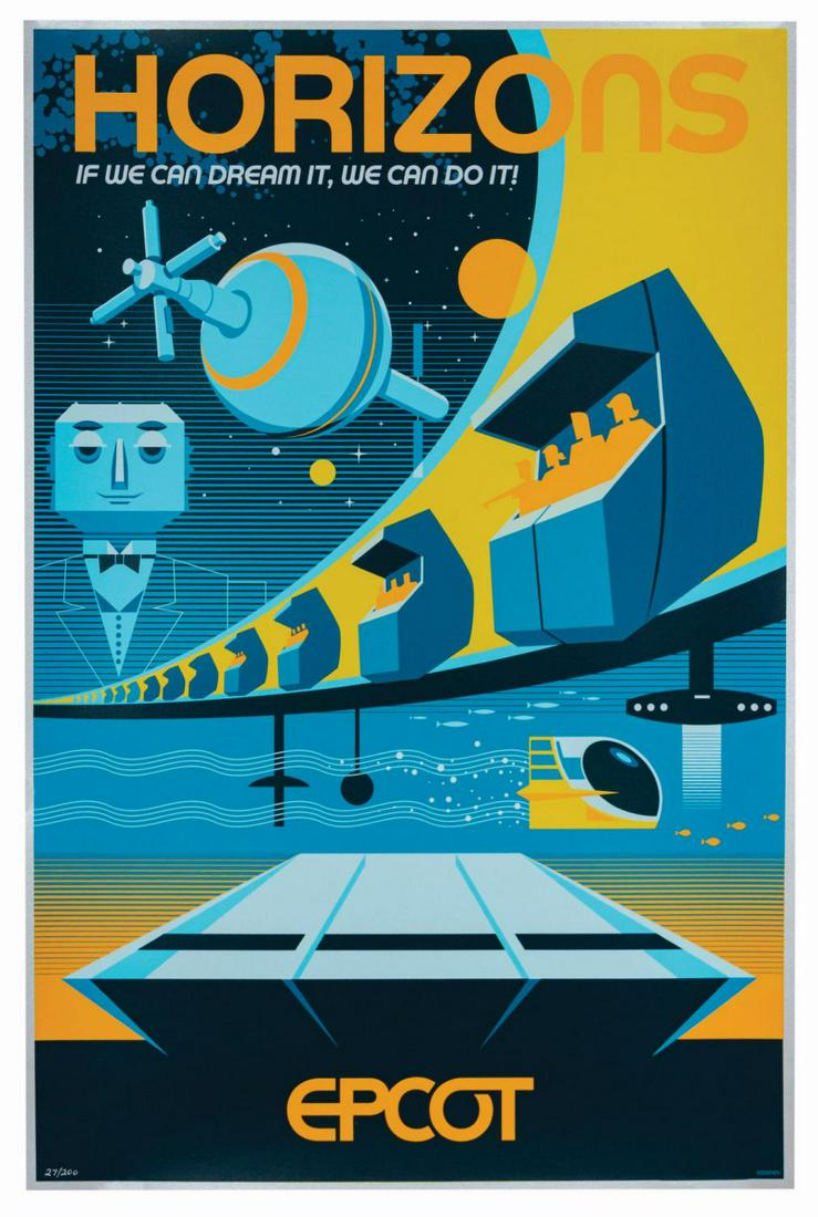 Horizons Attraction Poster Serigraph. (1 of 1)