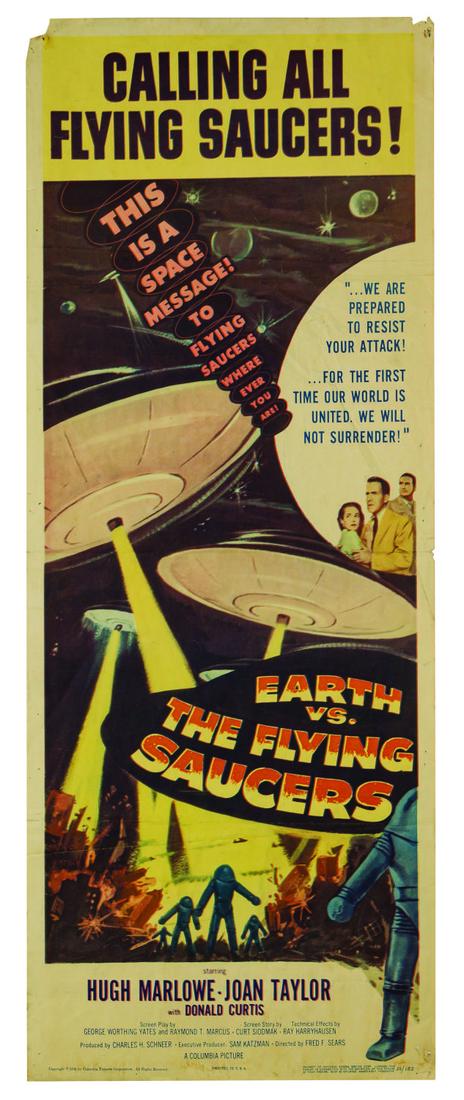 Earth vs. The Flying Saucers Insert Poster. (1 of 1)