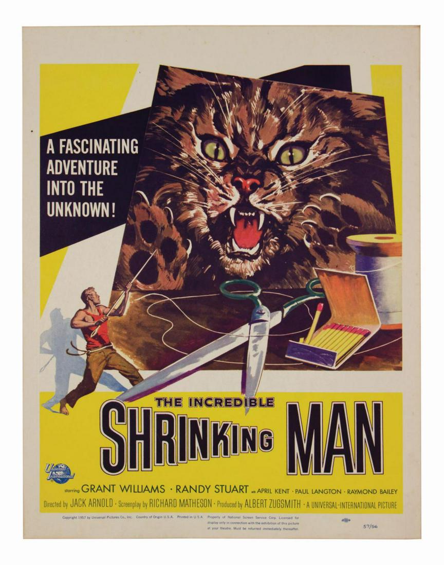 The Incredible Shrinking Man Window Card. (1 of 1)