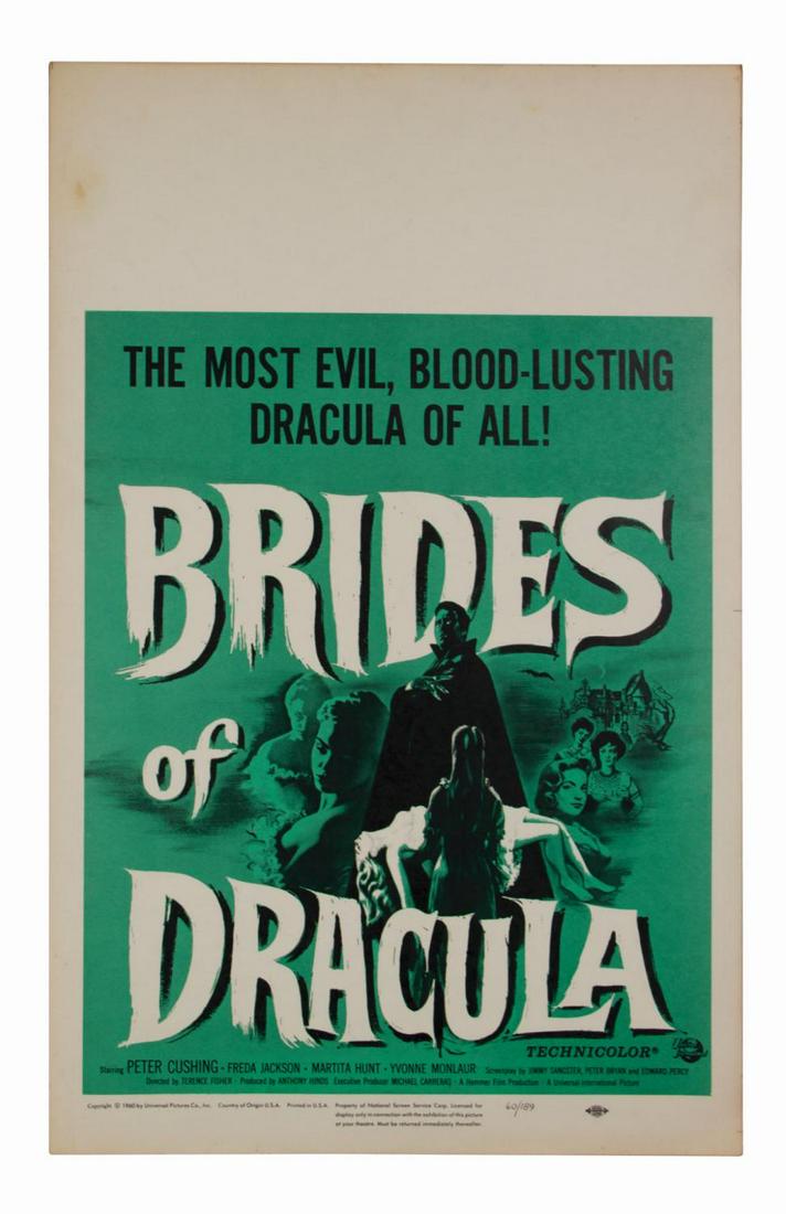 Brides of Dracula Window Card. (1 of 1)