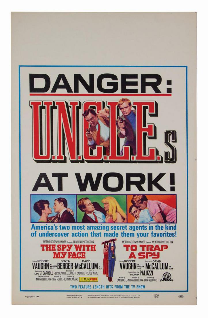 U.N.C.L.E. Double Bill Window Card. (1 of 1)