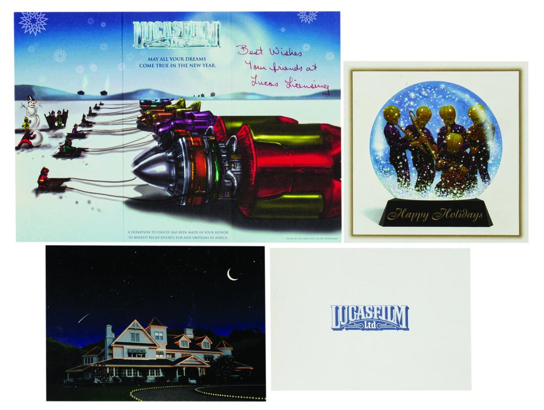 Set of (4) LucasFilm Christmas Cards. (1 of 2)