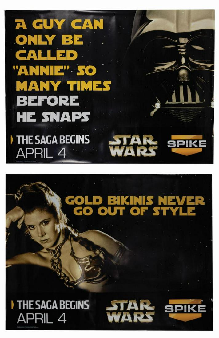 Pair of Spike TV Star Wars Subway Posters. (1 of 3)