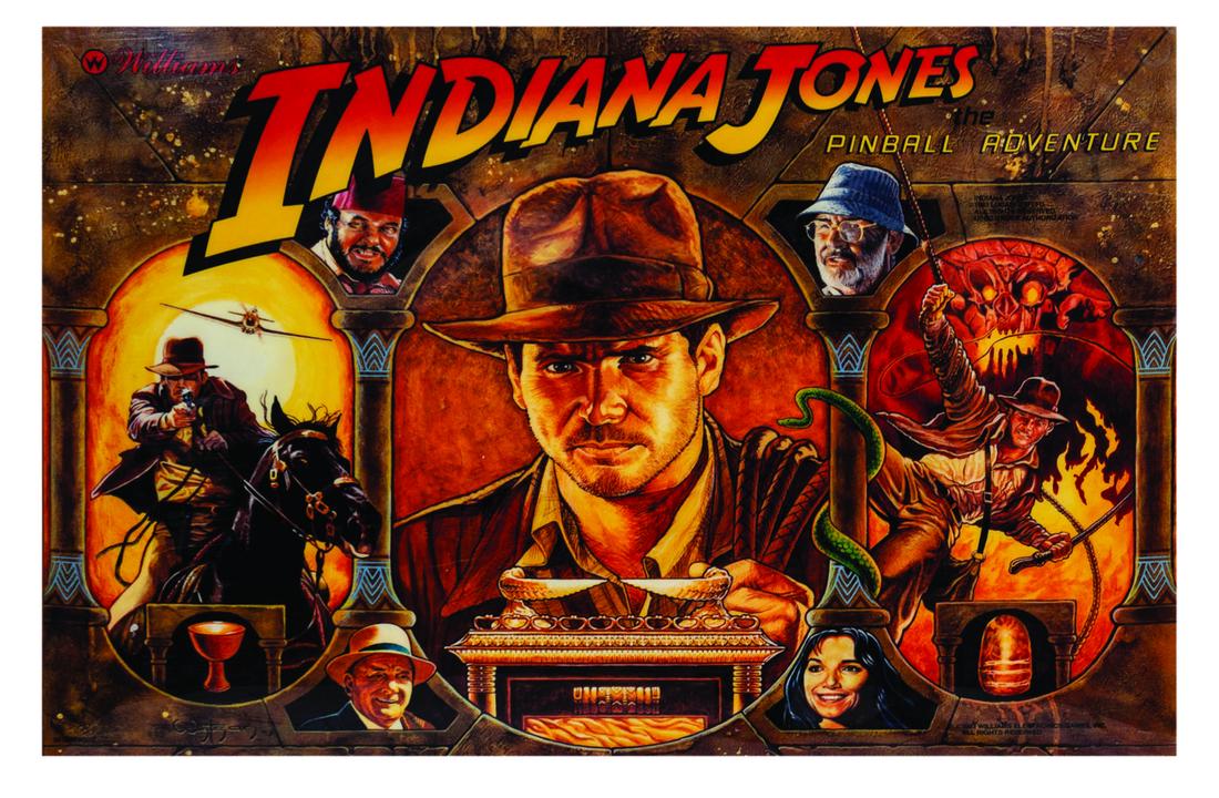 Indiana Jones Pinball Adventure Backbox Art. Sep 25, 2021 Van Eaton