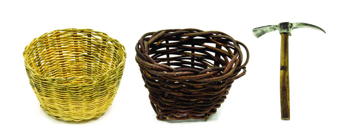 Miniature Baskets and Pickaxe from Temple of Doom. (1 of 4)