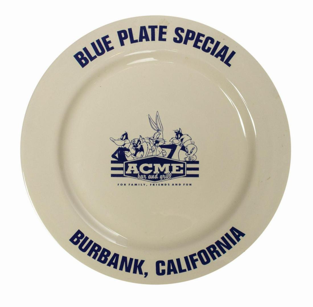 ACME Bar & Grill Blue Plate Special Plate. (0255) on Sep 25, 2021