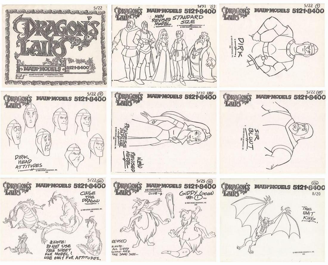 Dragon's Lair TV Show Model Pack. (1 of 10)